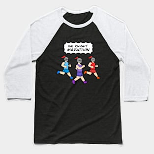 Funny marathon with knights Baseball T-Shirt